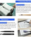 Using a cleaning brush on a model with Pro Grade Gunpla Scribing Tool Kit With 7 Blade Model Scriber Chisel Set 0.1 To 2.0mm