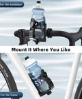 Adjustable Bike Water Bottle Cage Fits 1.9 To 3.6 Inch Bottles On Handlebar Or Frame Universal Cup Holder for bikes