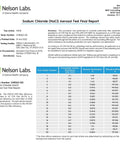 Sodium Chloride aerosol test report for NIOSH Approved N95 Respirator Mask Black 50 Pack Made In USA