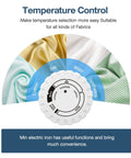 Temperature control dial for Handy Mini Heat Press Machine Kit With Portable Design, showing fabric settings for easy heat transfer.