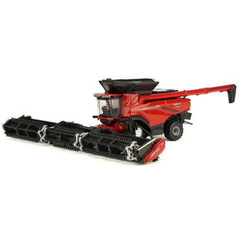 1/64 Scale Case IH Axial-Flow AF11 Combine with Draper Head and 16 Row Corn Head MacDon FD250 for realistic harvest play