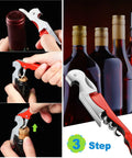 40 Piece 3 In 1 Wine Opener Corkscrew Set With Serrated Foil Cutter open bottle demo and colorful pack for waiters and home bars