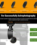 Diagram showing Off Axis Guider With Microfocus Dual Helical Focuser Aluminum Telescope Accessory for DSLR cameras