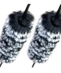 Close-up of bow string silencers for recurve and longbow, one pair quiet archery accessory to cut string noise and vibration enhance your shot