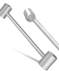 Heavy Duty Door Hinge Gap Adjustment Tool For 14 To 19mm Hinges Quick Fix Wrench For Sagging Sticking And Misalignment On Residential Fire Security And Cleanroom Doors Ergonomic Design For Easy Repairs, steel hinge tool with dual-size ends
