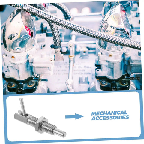 Heavy Duty Stainless Steel Safety Plunger Pin Built Tough With Rock Solid Spring Latch Secure Industrial Indexing Lock in a mechanical assembly.