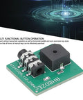 Morse Code Trainer CW Key Telegraph Practice Tool With Buzzer Sound And Light Feedback on green PCB board