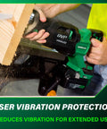 Cordless Reciprocating Saw With 36V MultiVolt, 4-Stage Speed Selector Range 1,700 To 3,000 SPM cutting wood with low vibration