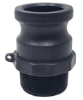 One And A Half Inch Marine Pumpout Adapter With NPT Threads For Holding Tanks, Polypropylene Camlock Coupling, Male To Male NPT