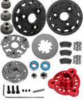 Hot 83T Spur Gear Upgrade Kit For 1/10 Slash 2WD VXL And Rustler Stampede Bandit 2WD VXL XL5 with pinions and slipper clutch in red