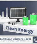 Solar Pendant Lights For Indoor Outdoor Use With Extra Long 20.5ft Cable IP67 Waterproof Five Brightness Modes display