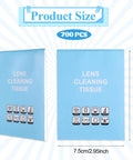 Front view of two blue lens cleaning tissue boxes labeled Lens Cleaning Tissue, 700 PCS.