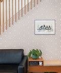 Room with metallic autumn bronze hello sunshine peel and stick wallpaper removable self adhesive honeycomb geometric design for bathrooms and kitchens easy install no mess no paste 20.5 in by 16.5 ft made in the USA.