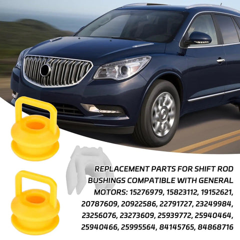 Shifter Cable Bushing Kit For GM Vehicles Transmission Shift Linkage Bushing Replacement Set with yellow polymer bushings