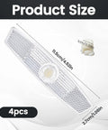 4 Pack Bike Spoke Reflectors For Night Riding Safety High Visibility Wheel Reflectors For Mountain And Road Bikes Easy To Install Boosts Visibility On Dark Roads; white reflector size guide