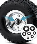 Heavy Duty Internal Tooth Star Lock Washer Kit For Quick One Way Locking On Axles 49 Piece Set With Oiled Phosphate Finish
