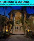 Outdoor Solar Torch Lights With Realistic Dancing Flames, 42.9 Inch Tall, Waterproof 96 LED Tiki Torches for Garden