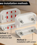10 Millimeter Height Extension Riser For Ring Alarm Sensor Gen 2 with 3M tape and screw mounting options shown on wooden surface