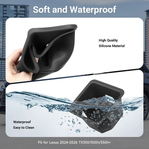 Lexus TX Cup Holder Insert For 2024 2025 2026 Models Silicone Center Console Sleeve Fits TX350 TX500h TX550h Plus