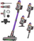 Game Changing Cordless Vacuum Cleaner With Killer Fifty Five Kpa Suction And Heavy Duty Six Hundred Watt Brushless Motor, with attachments included.