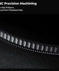 Close-up of 82mm Circular Polarizer Filter for DSLR and Mirrorless Cams Nano X Series Ultra Slim 5.3mm details showing non-slip pattern