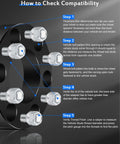 Guide to check compatibility for 1.5 Inch Wheel Spacers 6x135 For Ford F 150 Expedition Navigator Mark LT with step-by-step instructions.