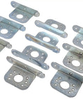Heavy Duty Flush Quarter Turn Fasteners With Self Ejecting 90 Degree Mounting Tabs, 10 pcs, metal construction for secure rig attachment.