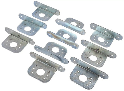 Heavy Duty Flush Quarter Turn Fasteners With Self Ejecting 90 Degree Mounting Tabs, 10 pcs, metal construction for secure rig attachment.
