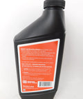 5 Quart Hydraulic Change Kit With Filters For Lawn Tractors And Mowers Includes 32oz 15W50 Synthetic Hydraulic Fluid And Two Replacement Filters 52114 For Easy Maintenance And Peak Performance - back label of 32oz fluid bottle