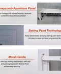 Solid Aluminum Access Door For Crawl Spaces And Attics With Heavy Duty Hinges and Dead Nuts Secure Locking Cover features honeycomb aluminum panel.