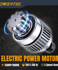 Close-up of 1600W high torque motor for Electric Mortar Mixer Dual Handheld Design 1600W High Torque Two Speed Gearbox.