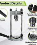 Portable Drill Press Stand For Hand Drills Handy Adjustable Multi-Angle Holder Guide Fits 1.5-13mm Drill Bits Aluminum Alloy