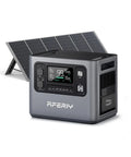 Top Shelf Portable Power Station Featuring 2048 Wh Heavy Duty Battery Bank And 3000 W Instant Output tied to a 400 W Solar Panel.