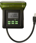Heavy Duty Outdoor Digital Plug In Timer With 7 Day Programmable Schedule, Dual Grounded Outlets, Weatherproof And Energy Saving