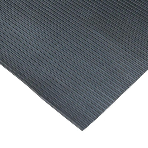 Ramp Cleat Non Slip Outdoor Rubber Floor Mats 0.13 Inch Thick 3 Ft By 15 Ft Black Lightweight Yet Heavy Duty Entryway Runner