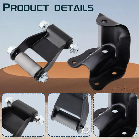 Heavy Duty Rear Leaf Spring Shackles And Hanger Bracket Repair Kit Fits Ford Ranger 1986 2011 And Mazda B2300 B3000 B4000 B2500 1994
