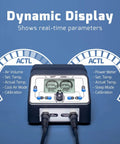 2 In 1 Soldering Iron Station And Hot Air Rework System With LCD Display showing dynamic parameters and controls