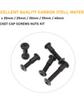 Black M8 Countersunk Socket Cap Bolts And Cap Nuts 50 Piece Assortment Kit For Furniture Connectors M8x20mm 25mm 30mm 35mm 40mm