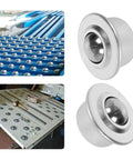 Sixteen Pack Five Eighth Inch Roller Ball Transfer Bearings For Conveyor Systems Built Tough Carbon Steel