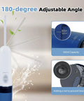 Portable Travel Bidet On The Go High Pressure Handheld Electric Sprayer USB Rechargeable detail of 180-degree angle.