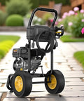 Heavy Duty Gas Pressure Washer That Whips Dirty Decks And Driveways Clean In Seconds With 3500 PSI And 2.6 GPM on pathway.