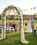 Sturdy Iron Garden Pergola Arbor 7.9 Feet High By 4.6 Feet Wide With Freely Adjustable Two Size Options Ideal Wedding Garden Arch
