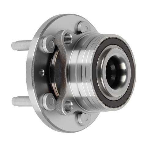 Close-up of Rear And Front Wheel Bearing Hub Assembly Set For Ford Explorer Rear 2011 To 2018 And Police Interceptor Utility Front 2012 To 2019