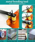 Heavy Duty Sheet Metal Bender Tool For Roofing Adjustable 0-90 Degree Roller Bender With Edge Roller and Bead Roller