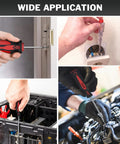 18 Piece Magnetic Screwdriver Set With Case 7 Phillips And 9 Slotted Tips Cushioned Grip Non Slip for various repairs uses