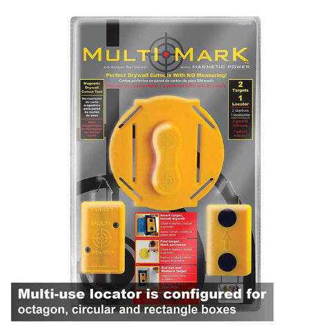 Packaging of Drywall Cutout Locator Tool For Electrical Boxes, No Measuring Needed With Strong Rare-Earth Magnets That Find