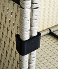 Close-up of Modular Sofa Connector Clip for Sectionals Stabilize Couch Chaise And Joined Seats No Wobble with Easy Clamp Lock