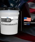 Next Level Concrete Sealant Brings Badass High Gloss Protection For Waterproofing Brick Terrazzo 1 Gallon Sealer in front of American flag.