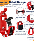 Heavy Duty Roof Rack Shovel Mount Kit with Metal Rubber Clamps and adjustable handle product detail illustration