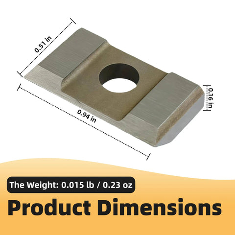 Replacement Knife Cutter A22 for A333 Steel Strapping Tool, Durable Blade, Fits All A333 Tool Models, Easy Install, Reliable Spare Part for Strapping, Packaging, and Box Securing Jobs, 0.94 x 0.51 x 0.16 in